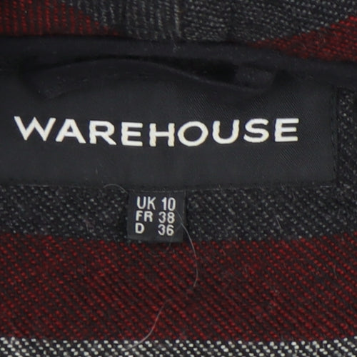 Warehouse Women's Multicoloured Striped Cardigan Size 10