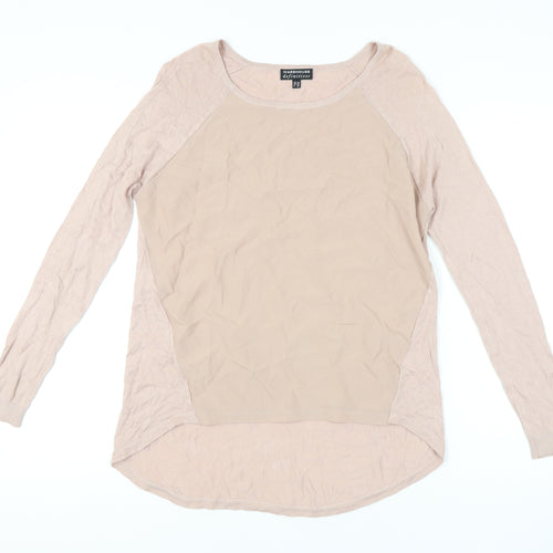 Warehouse Women's Beige Pullover Jumper Size 10