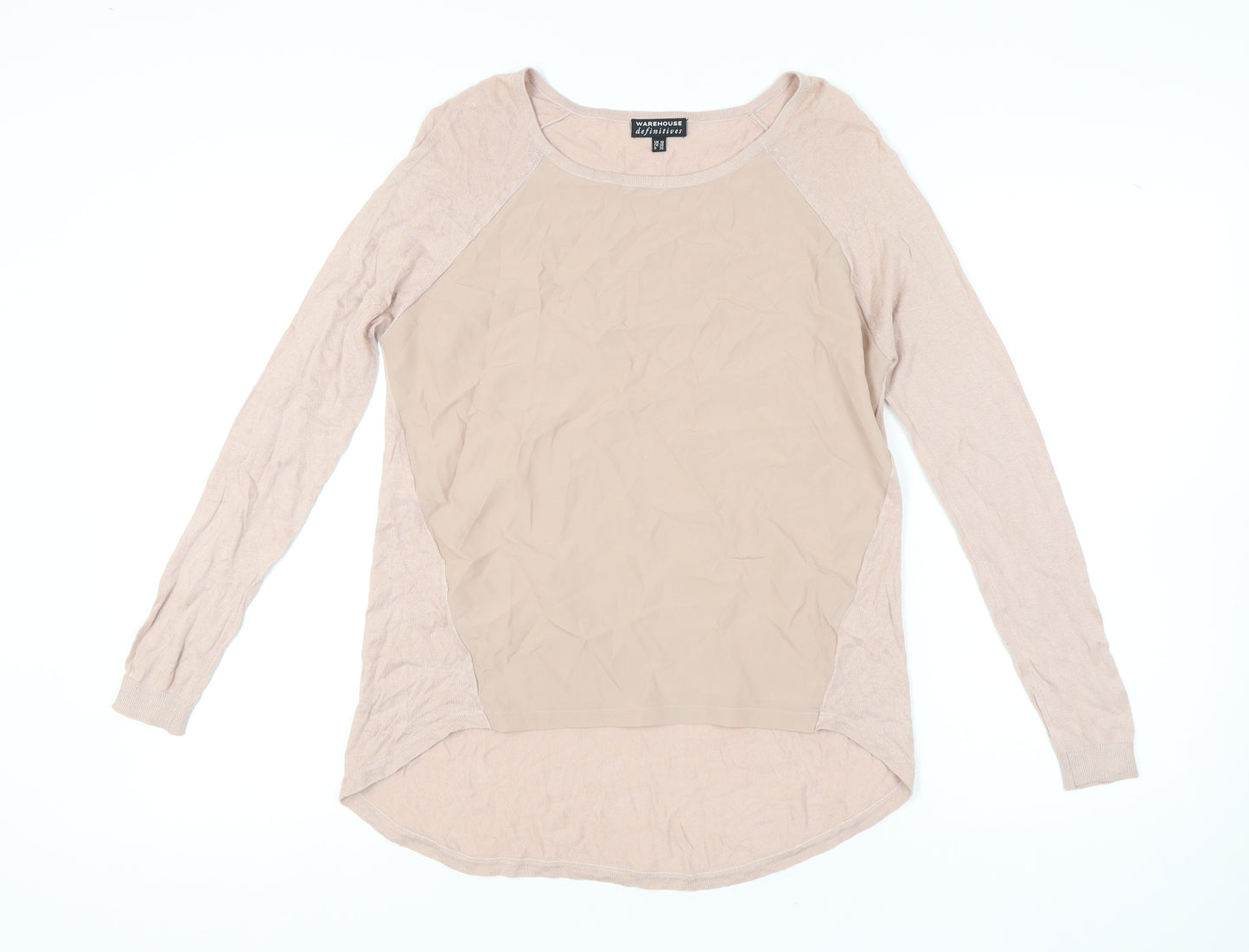 Warehouse Women's Beige Pullover Jumper Size 10
