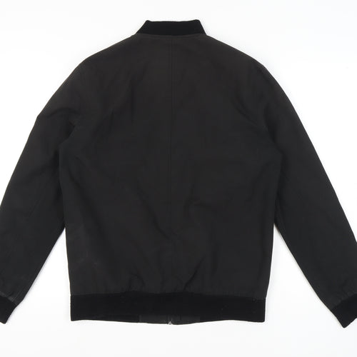 Burton Menswear London Men's Black Bomber Jacket, M 38"40"