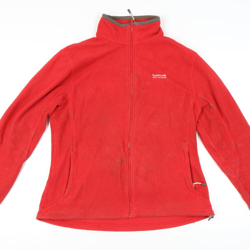 Regatta Women's Red Fleece Jacket Size 16