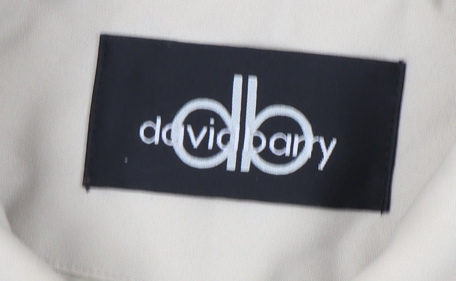 David Barry Beige Women's Jacket UK 16 Button Closure