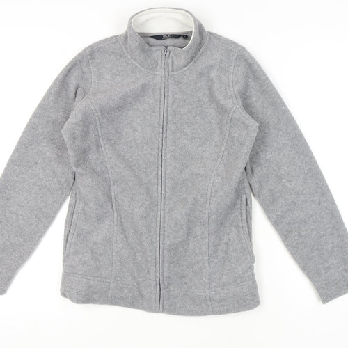 ISLE Women's Grey Fleece Zip Jacket - Size S
