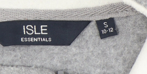 ISLE Women's Grey Fleece Zip Jacket - Size S