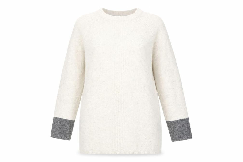 Front view of Principles by Ben de Lisi Women's Ivory Jumper, size 14