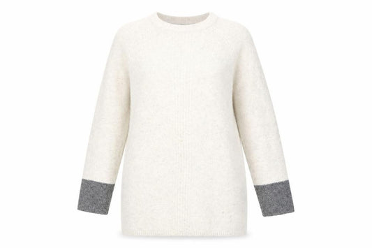 Front view of Principles by Ben de Lisi Women's Ivory Jumper, size 14
