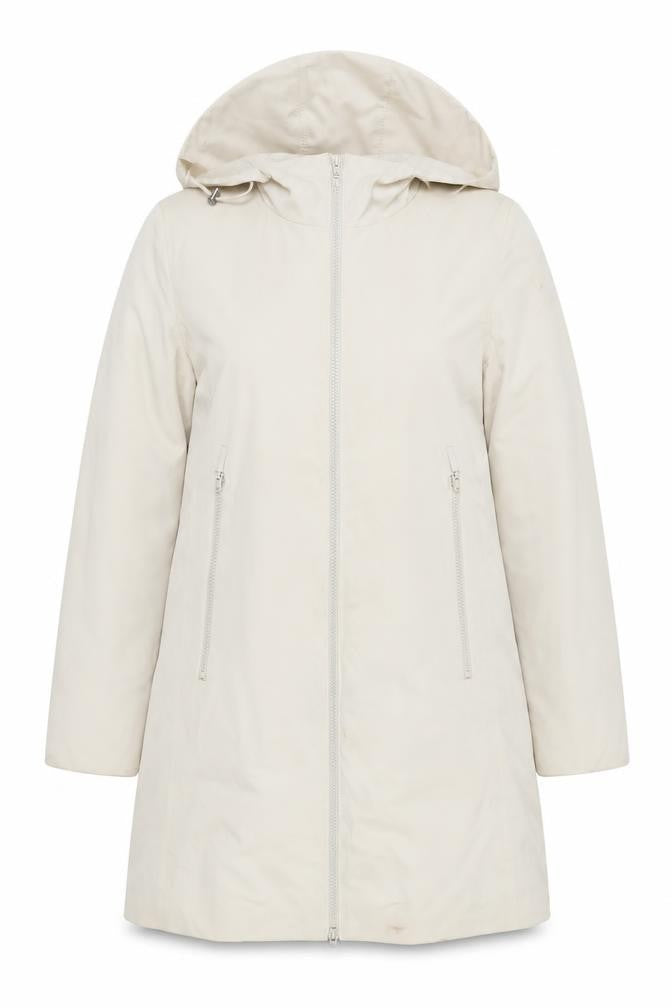 Front view of Four Seasons London Women's Beige Parka M