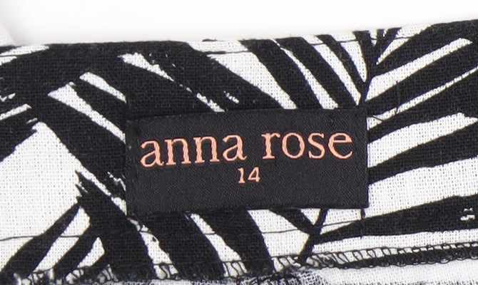 Anna Rose Women's Zebra Print Trousers Size 14