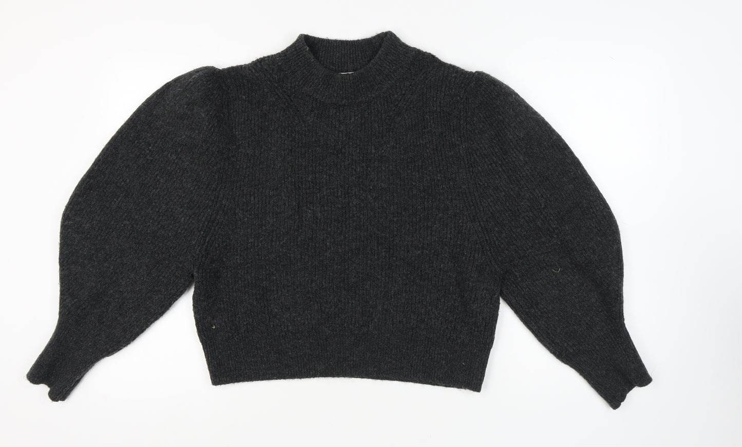 Topshop Women's Black Mock Neck Pullover Jumper M
