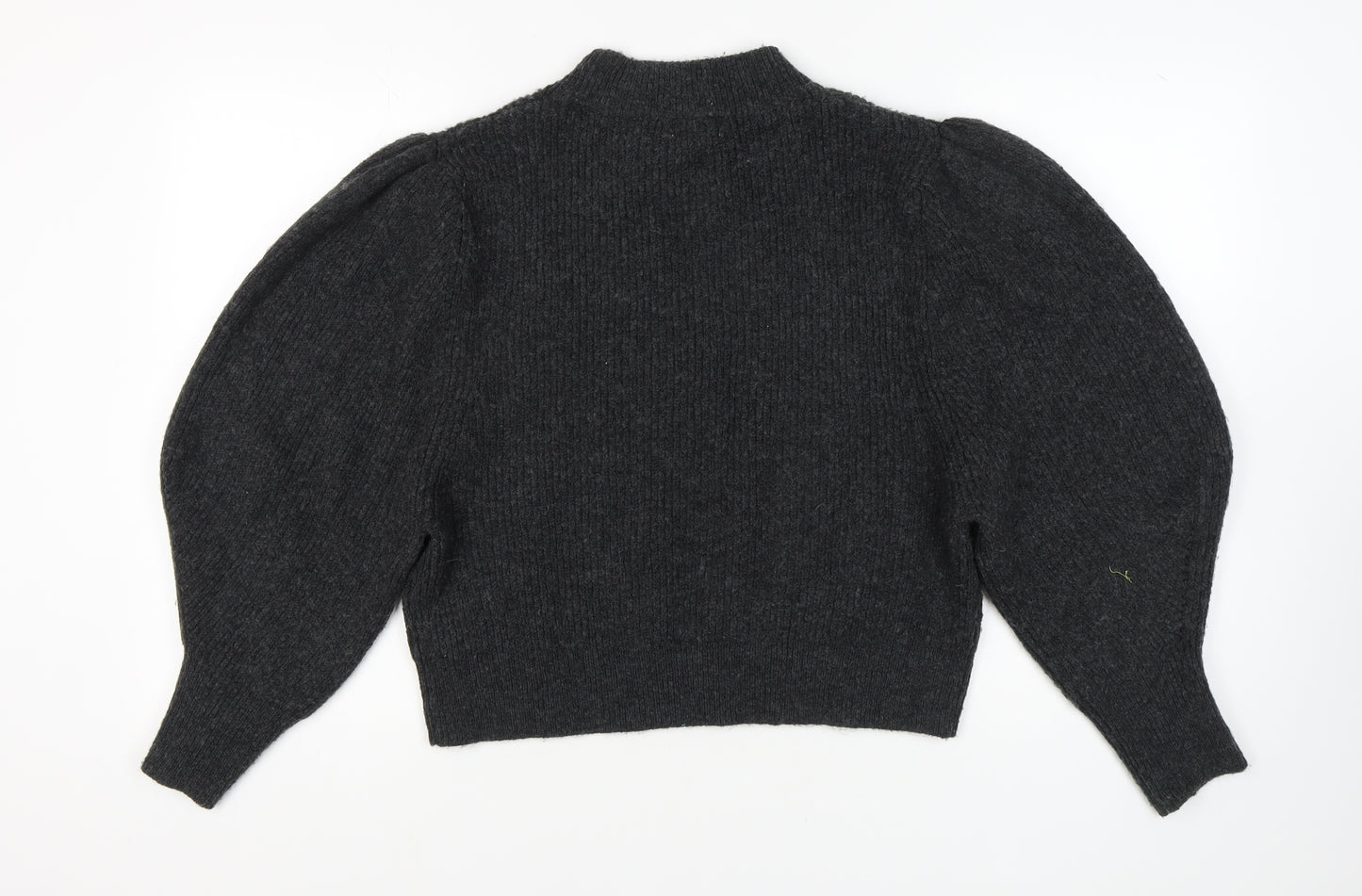 Topshop Women's Black Mock Neck Pullover Jumper M