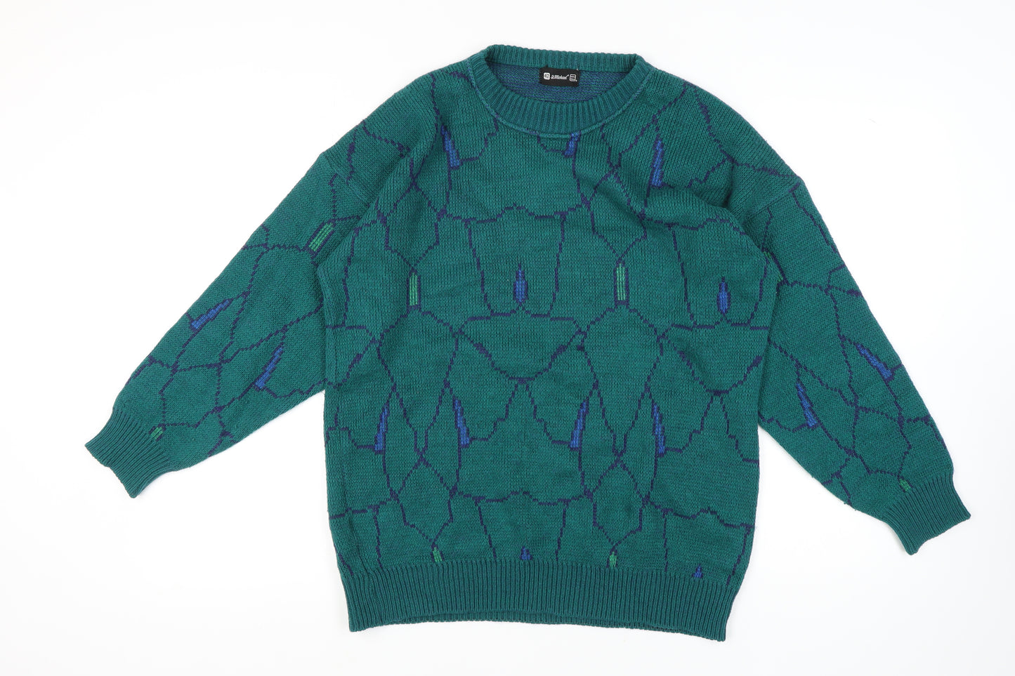 Marks and Spencer Women's Green Chunky-Knit Jumper