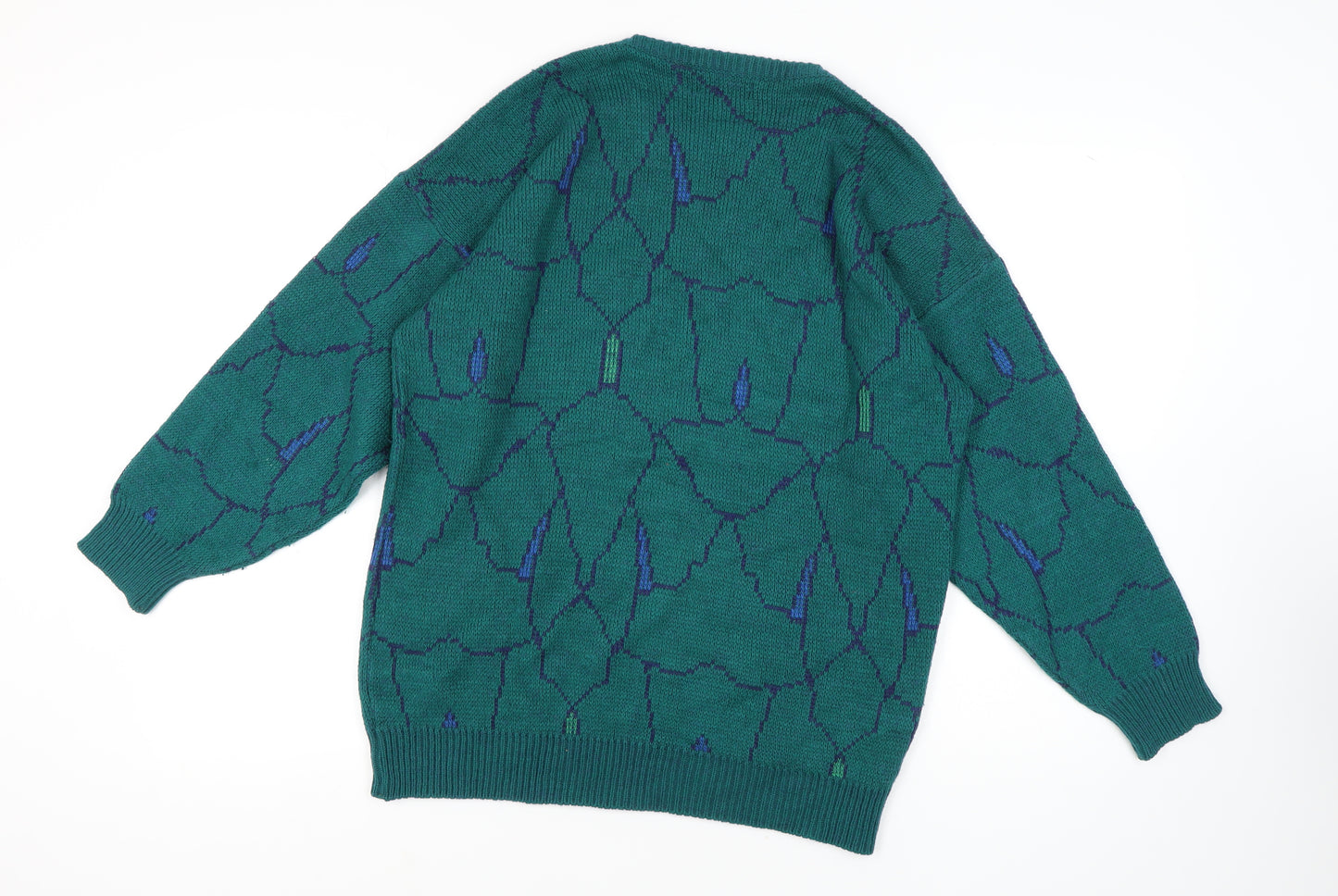 Marks and Spencer Women's Green Chunky-Knit Jumper