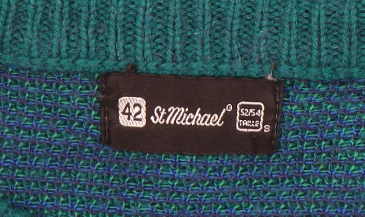 Marks and Spencer Women's Green Chunky-Knit Jumper