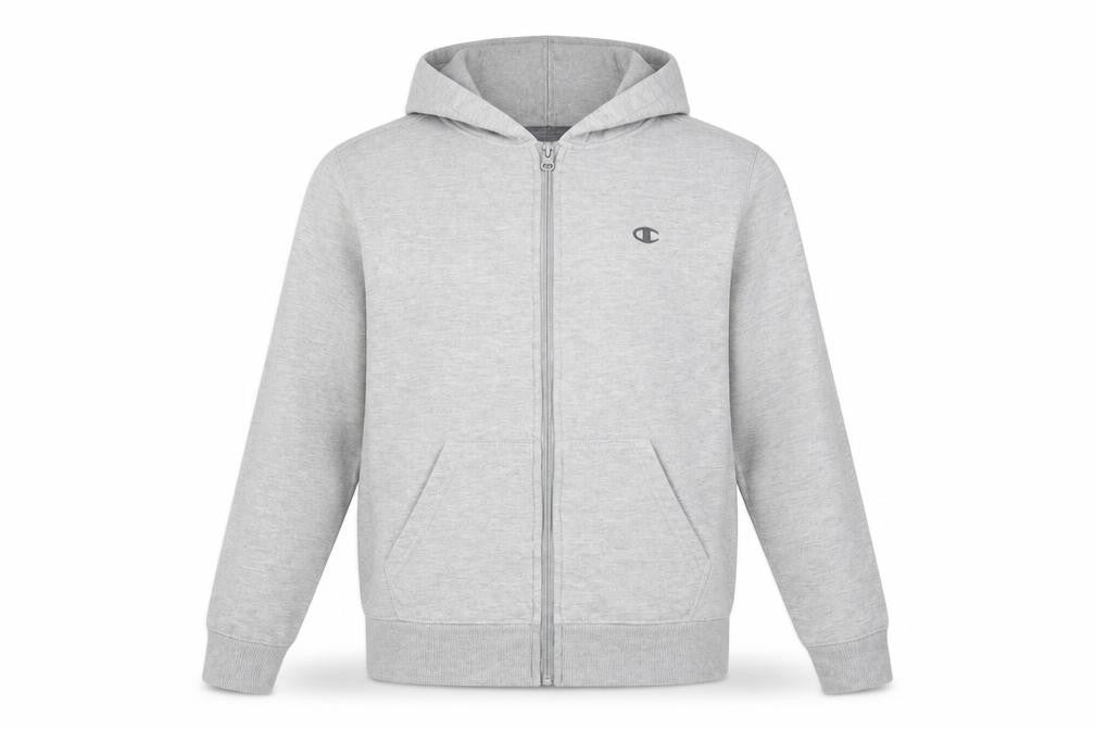 Champion Boys Grey Hoodie XL Full Zip with Logo