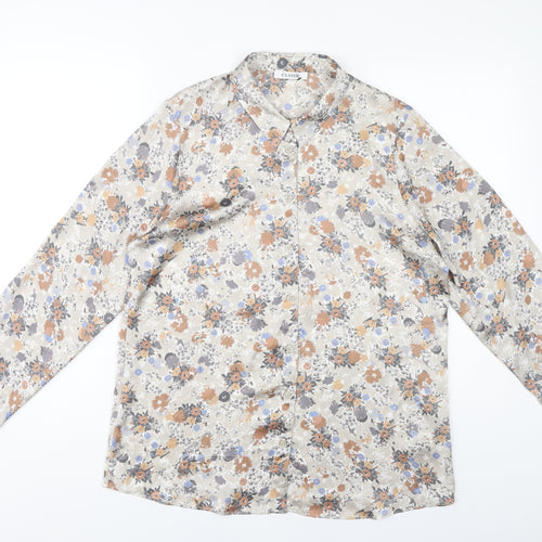 Marks & Spencer Women's Floral Button-Up Blouse UK 14