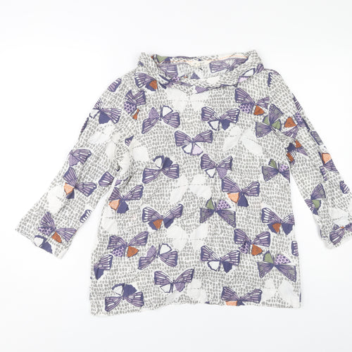 White Stuff Women's Multicoloured Butterfly Top