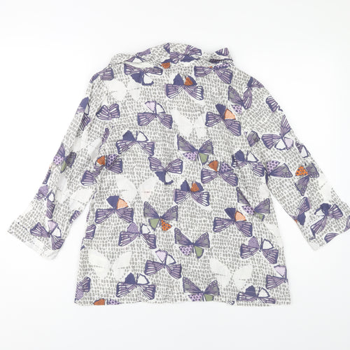 White Stuff Women's Multicoloured Butterfly Top