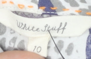 White Stuff Women's Multicoloured Butterfly Top