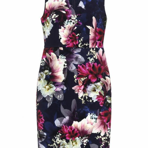 Coast Women's Floral Sheath Dress, Multicoloured, Size 12