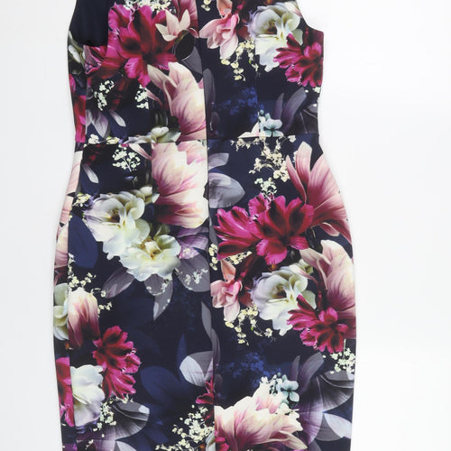 Coast Women's Floral Sheath Dress, Multicoloured, Size 12