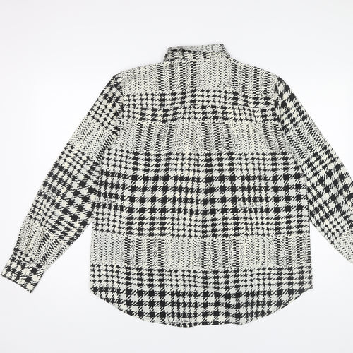 H&M Women's Check Button-Up Shirt - Size 12