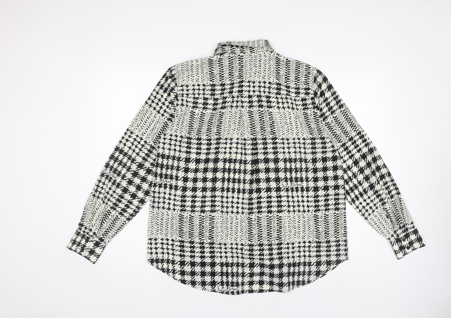 H&M Women's Check Button-Up Shirt - Size 12