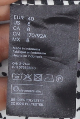 H&M Women's Check Button-Up Shirt - Size 12