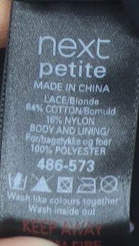 Next Women's Black Lace Blouse Size 12 Petites