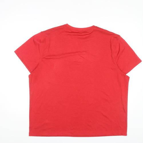 Athletic Works Men's Red XL T-Shirt Basic Activewear