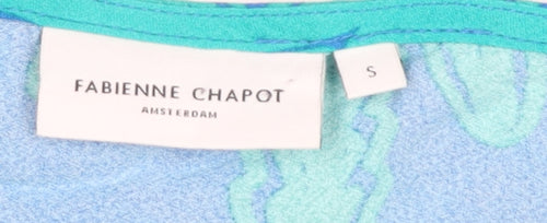 Fabienne Chapot Women's Blue Floral Blouse Size S