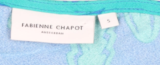 Fabienne Chapot Women's Blue Floral Blouse Size S