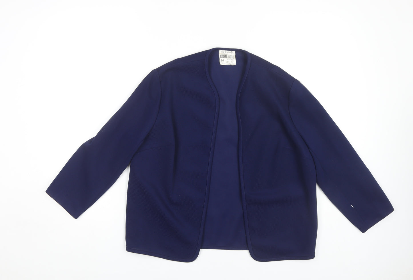 St Michael Women's Blue Jacket, Size 14, Vintage