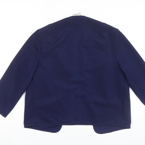St Michael Women's Blue Jacket, Size 14, Vintage