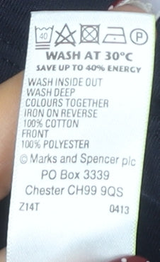 Per Una Women's Blue Geometric Tank Top Size 10