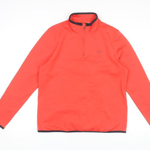 Crew Clothing Women's Red 1/4 Zip Jacket Size 12