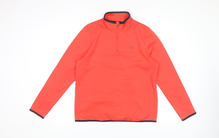 Crew Clothing Women's Red 1/4 Zip Jacket Size 12