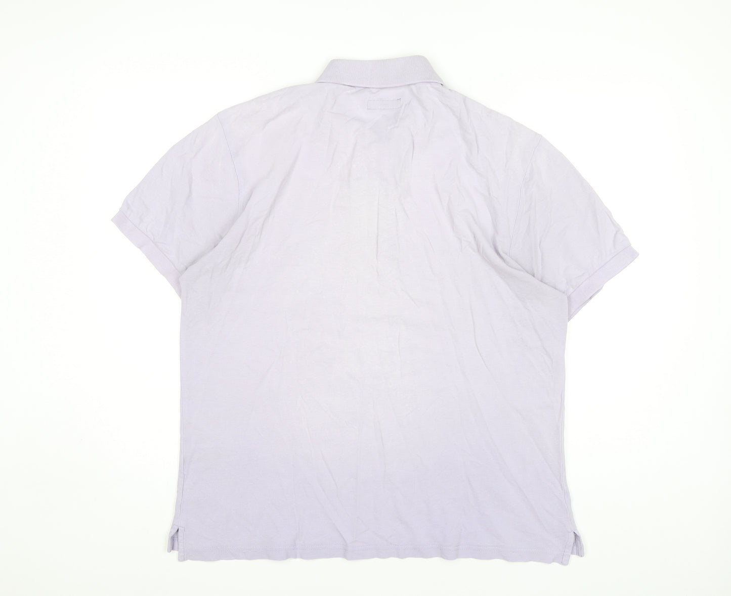 Austin Reed Men's Purple Polo Shirt L