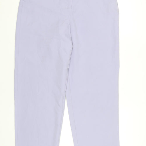 Vila Women's Purple Trousers Size 14 Polyester