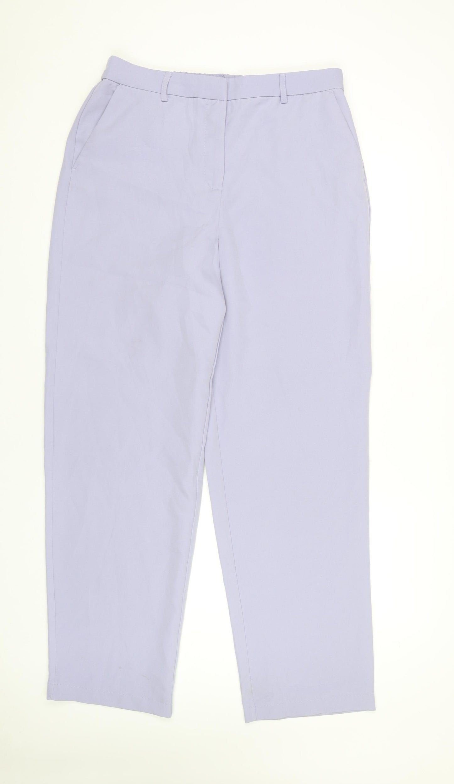 Vila Women's Purple Trousers Size 14 Polyester