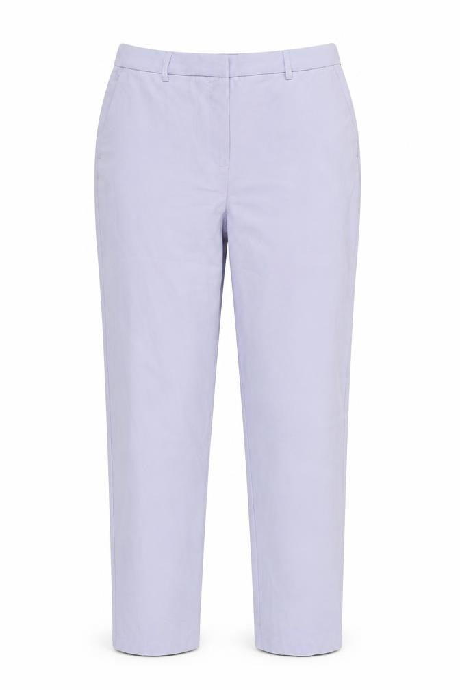 Front view of VILA Women's Purple Trousers, size 14, Polyester