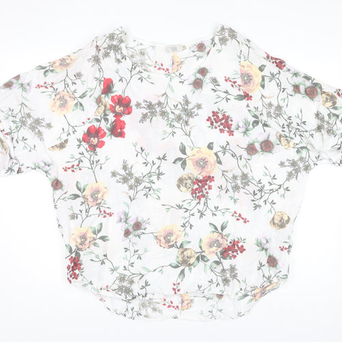 Giulia Women's Multicoloured Floral Linen Blouse M