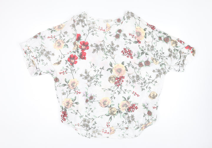 Giulia Women's Multicoloured Floral Linen Blouse M