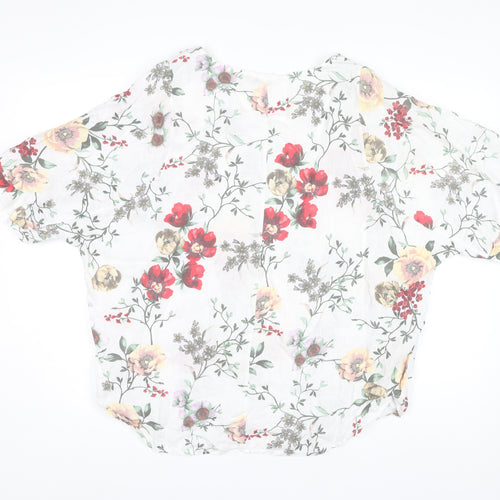 Giulia Women's Multicoloured Floral Linen Blouse M