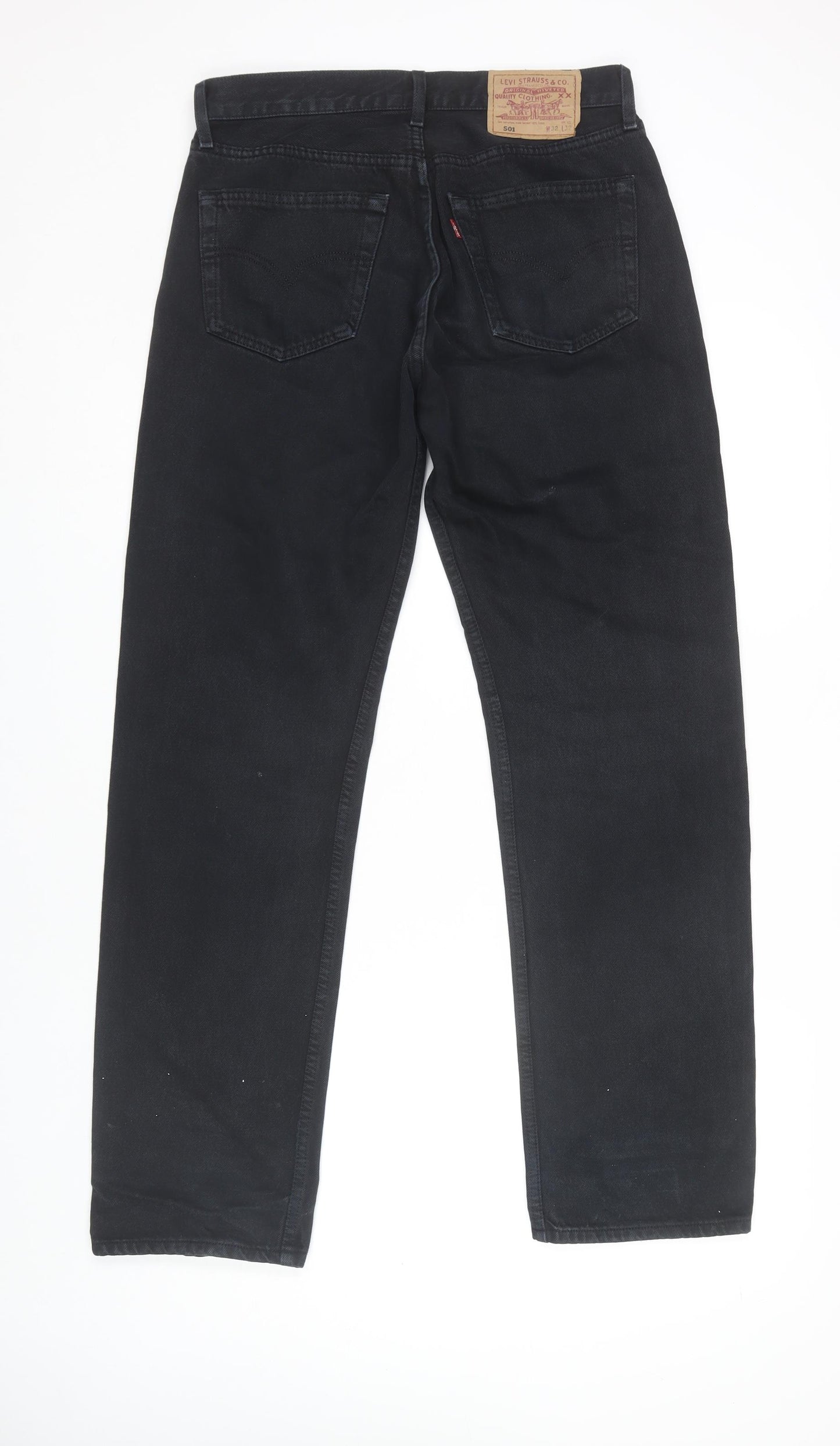 Levi's Men's Black 501 Jeans Size 32 Regular Fit