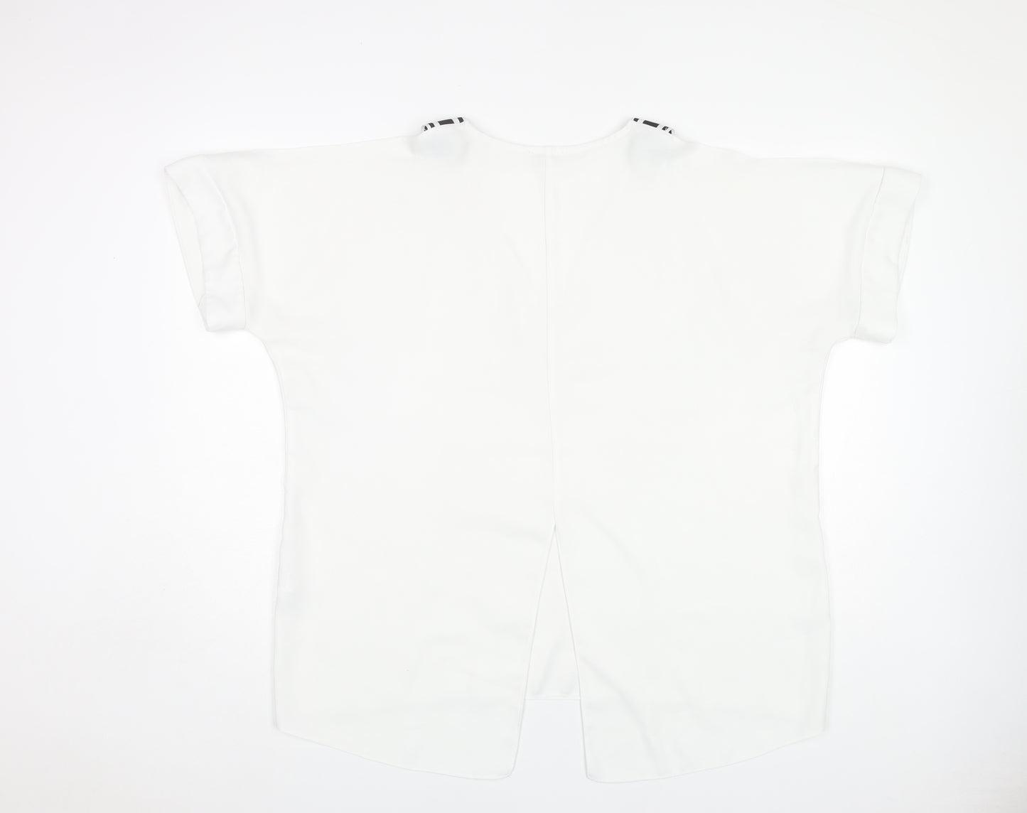 River Island Women's White V-Neck Blouse Size 18