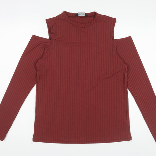 Dorothy Perkins Women's Red High Neck Top Size 16
