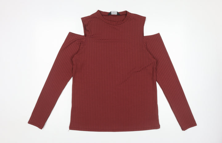 Dorothy Perkins Women's Red High Neck Top Size 16