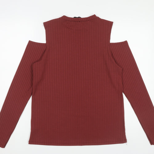 Dorothy Perkins Women's Red High Neck Top Size 16