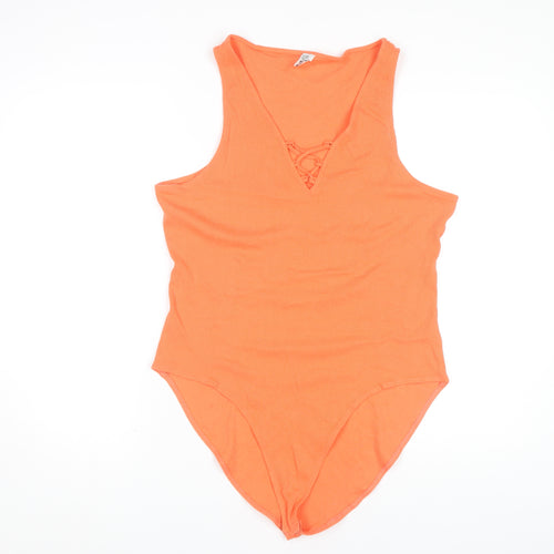 River Island Women's Orange Bodysuit Size 18