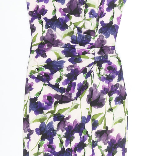 Phase Eight Women's Multicoloured Floral Sheath Dress Size 8
